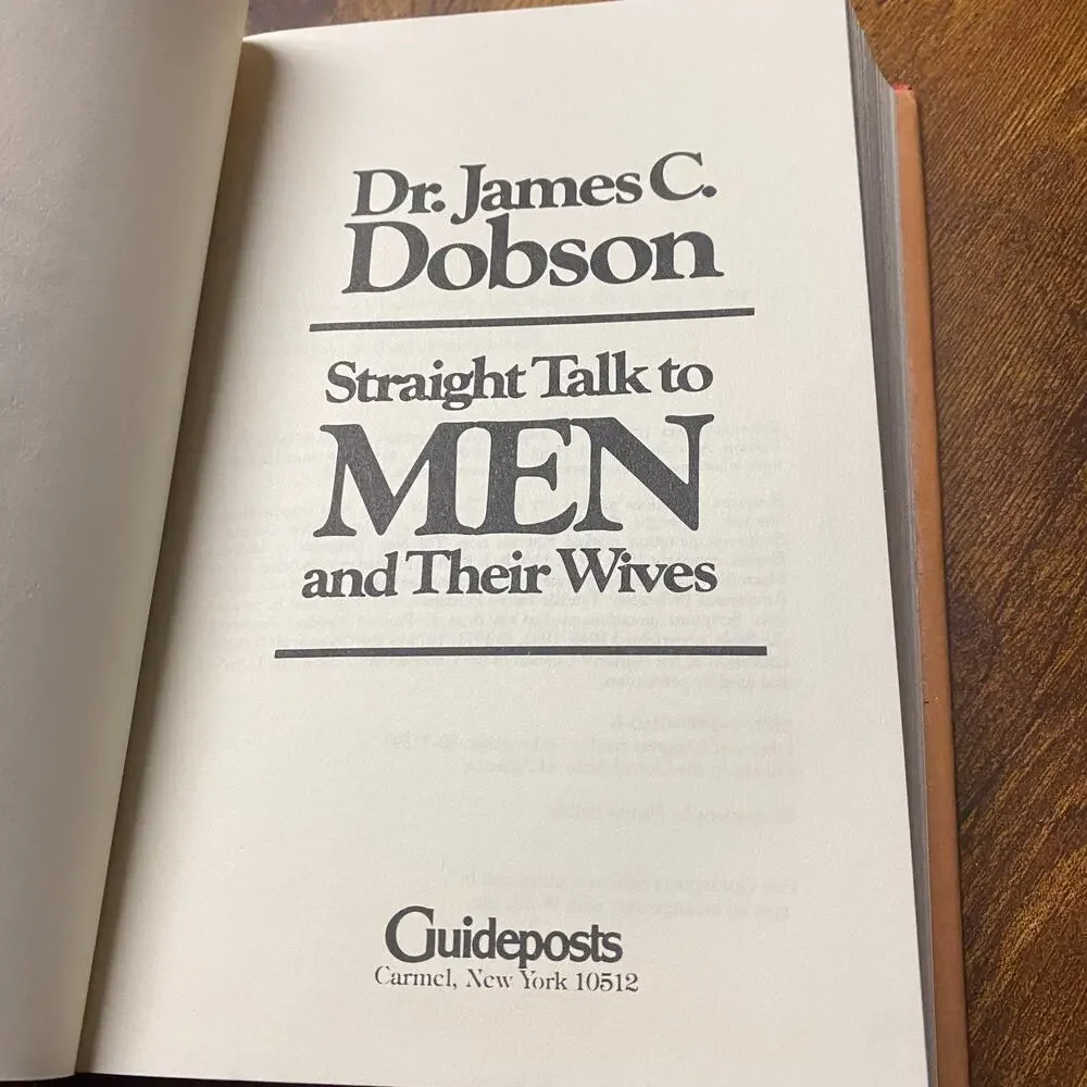 Straight Talk to Men and Their Wives by James C. Dobson (1980, Hardcover)